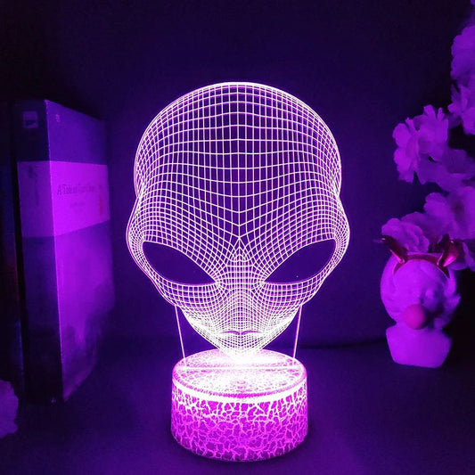 Alien 3D lamp